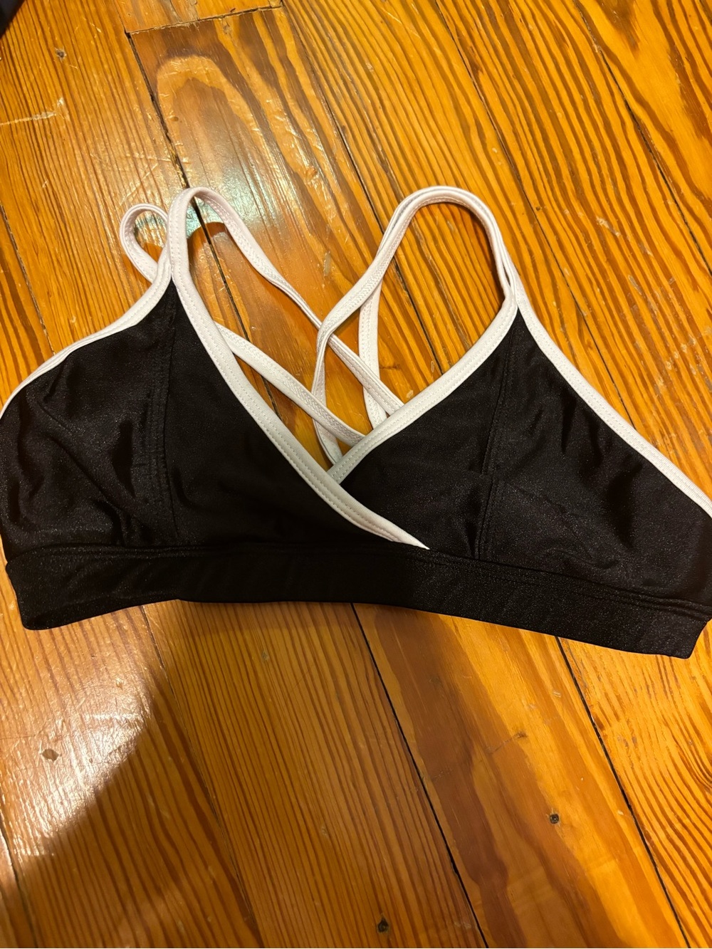 Black & White Strappy Bralette - Women Intimates